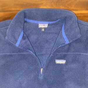 Patagonia Men's Deep Blue/Navy micro D Zip-Up Sweater Men’s XL